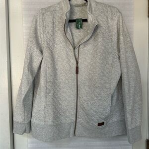 NWT LL Bean Quilted Full Zip Sweatshirt 2024